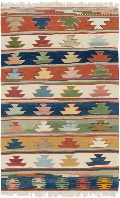 Yeni Kök Boya El Dokuma Kilim - 117 cm x 184 cm