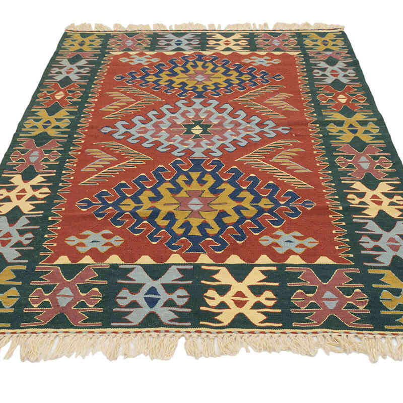 Yeni Kök Boya El Dokuma Kilim - 114 cm x 170 cm - K0077666