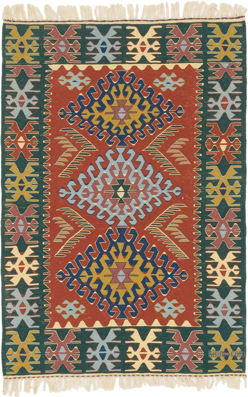 Yeni Kök Boya El Dokuma Kilim - 114 cm x 170 cm - K0077666