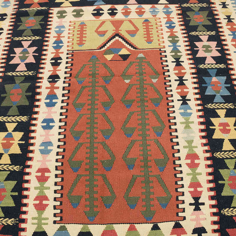 New Handwoven Turkish Kilim Rug - 4' 1" x 6' 1" (49" x 73") - K0077668