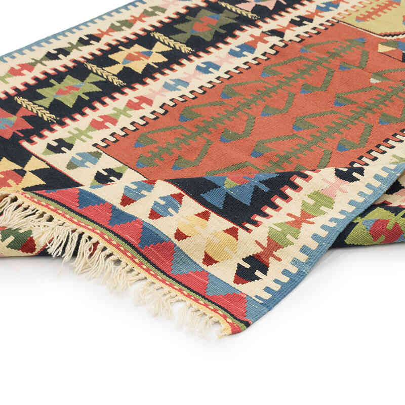 New Handwoven Turkish Kilim Rug - 4' 1" x 6' 1" (49" x 73") - K0077668