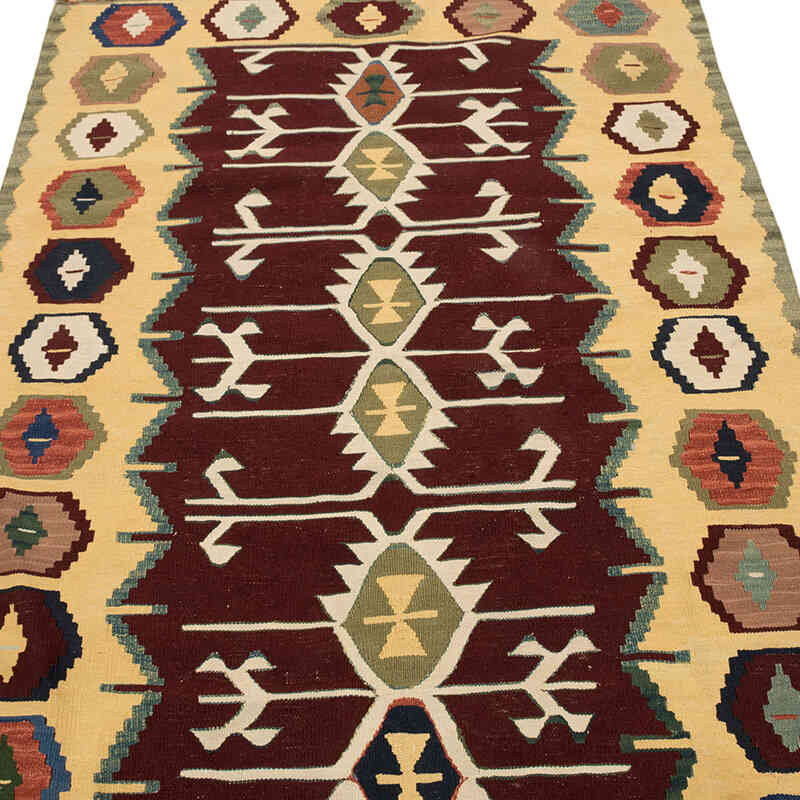 Yeni Kök Boya El Dokuma Kilim - 112 cm x 154 cm - K0077669