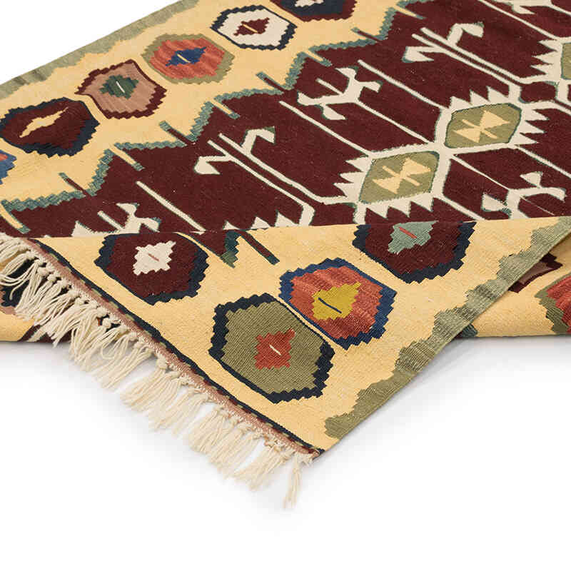 Yeni Kök Boya El Dokuma Kilim - 112 cm x 154 cm - K0077669