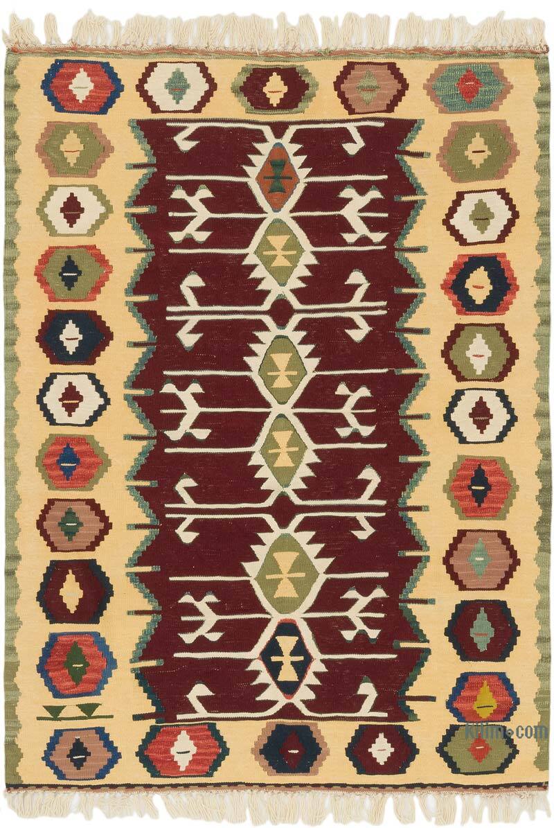 Yeni Kök Boya El Dokuma Kilim - 112 cm x 154 cm - K0077669