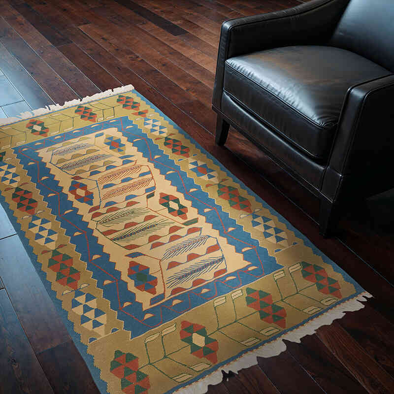 Nueva Alfombra Turca Kilim - 111 cm x 167 cm - K0077671