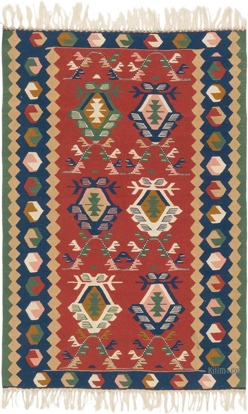 Yeni Kök Boya El Dokuma Kilim - 113 cm x 170 cm - K0077672