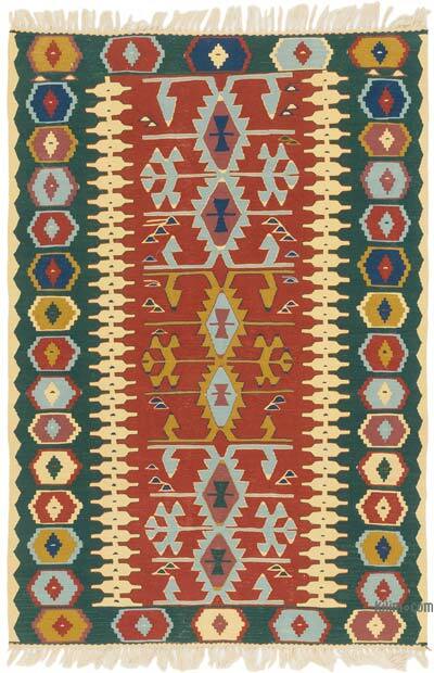 Yeni Kök Boya El Dokuma Kilim - 114 cm x 169 cm