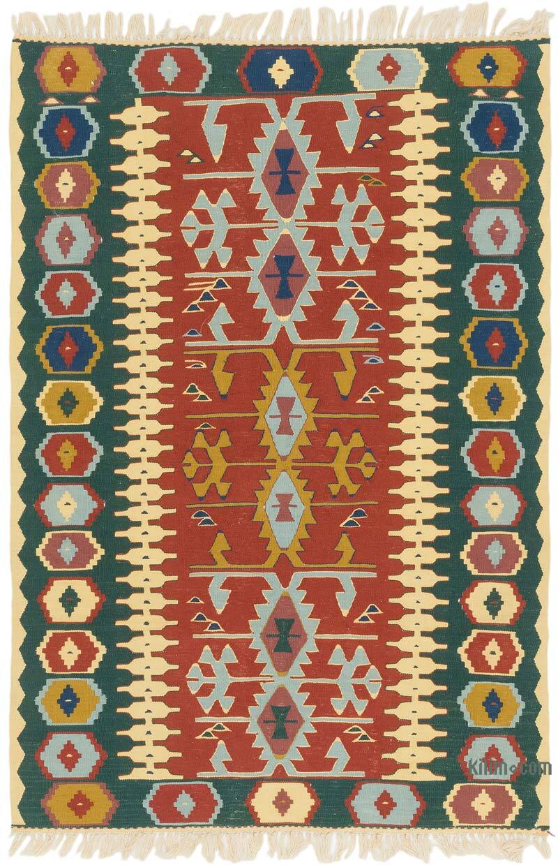 Nueva Alfombra Turca Kilim - 114 cm x 169 cm - K0077673