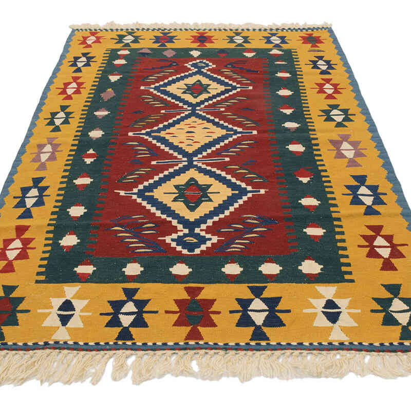 Nueva Alfombra Turca Kilim - 112 cm x 169 cm - K0077674