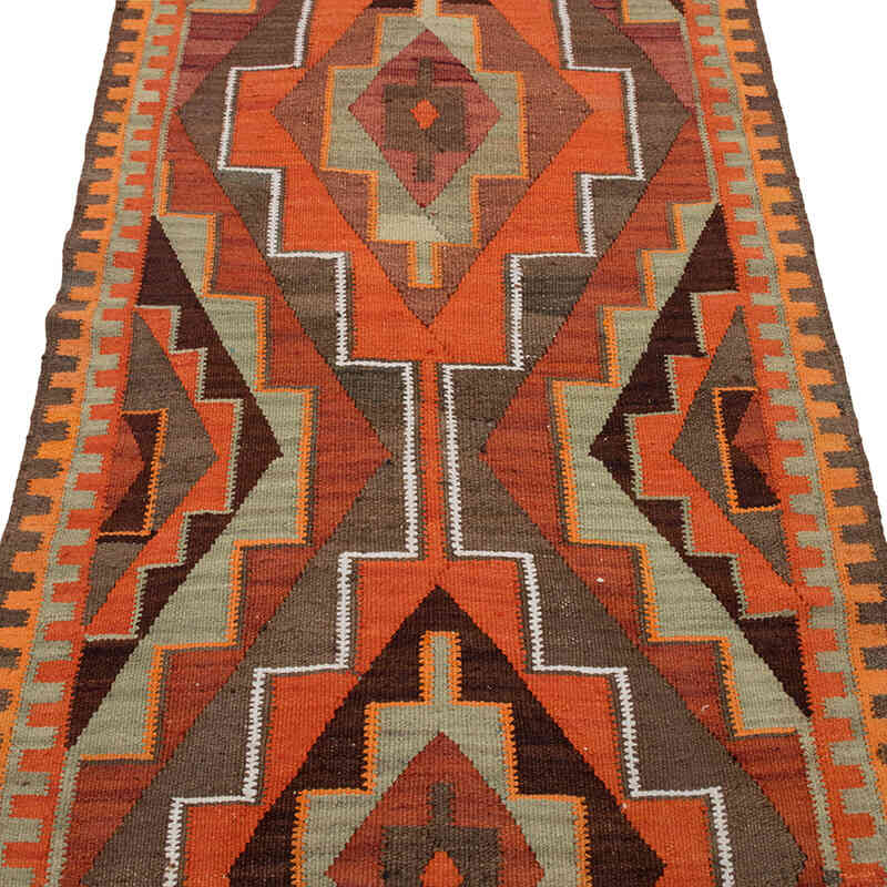 Corredor Vintage Herki Kilim - 102 cm x 317 cm - K0077676