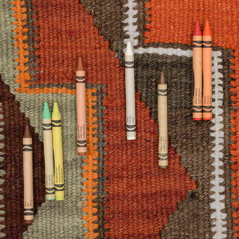 Corredor Vintage Herki Kilim - 102 cm x 317 cm - K0077676
