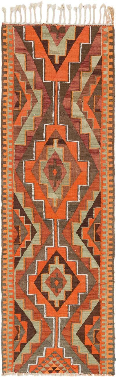 Vintage Herki Kilim Runner - 3' 4" x 10' 5" (40" x 125")