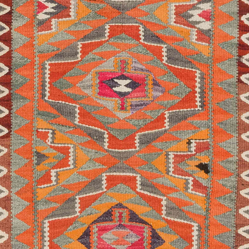 Vintage Herki Kilim Yolluk - 90 cm x 276 cm - K0077677