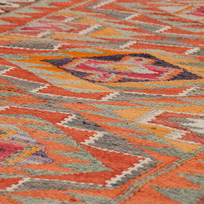 Vintage Herki Kilim Yolluk - 90 cm x 276 cm - K0077677