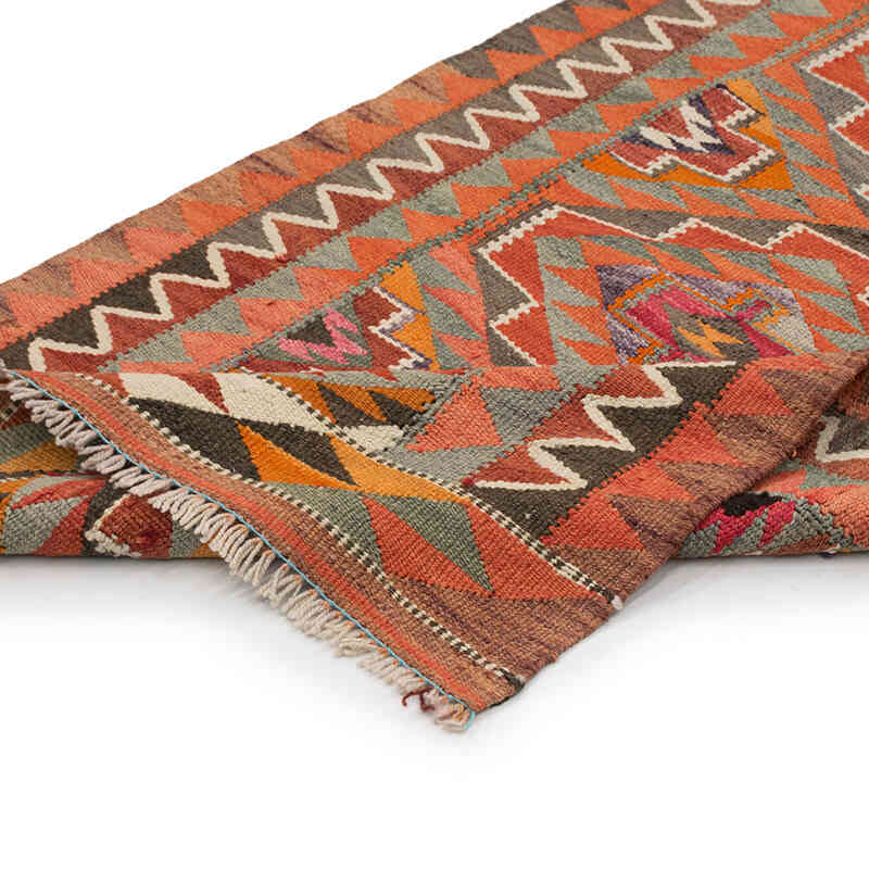 Vintage Herki Kilim Yolluk - 90 cm x 276 cm - K0077677
