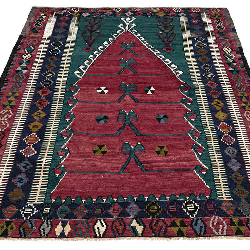 Vintage Konya Obruk Kilimi - 149 cm x 193 cm - K0077701