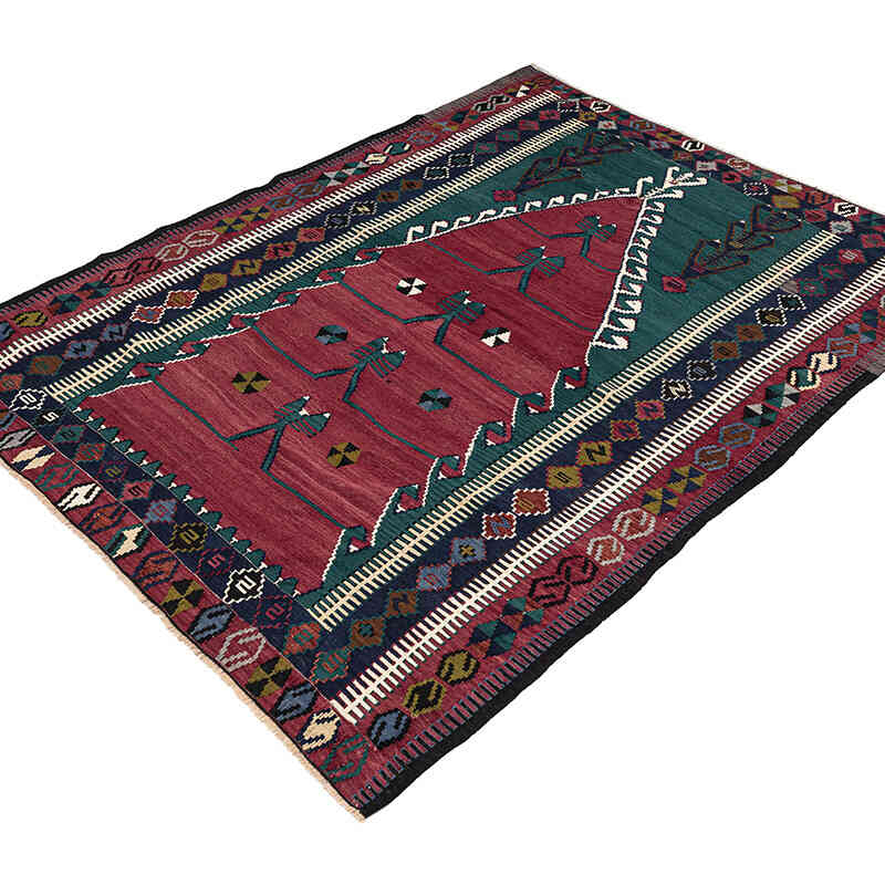 Vintage Konya Obruk Kilimi - 149 cm x 193 cm - K0077701