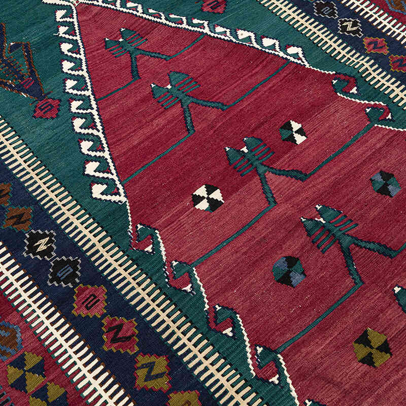 Vintage Konya Obruk Kilimi - 149 cm x 193 cm - K0077701