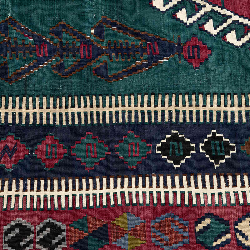 Vintage Konya Obruk Kilimi - 149 cm x 193 cm - K0077701