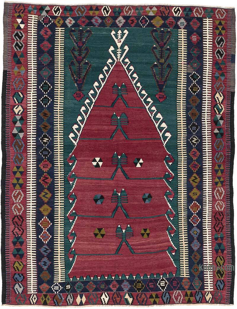 Vintage Konya Obruk Kilimi - 149 cm x 193 cm - K0077701