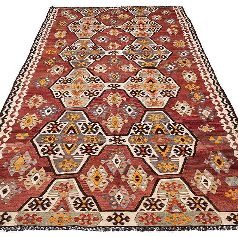 Vintage Mut Kilim Rug - 5' 11" x 10'  (71" x 120") - K0077710