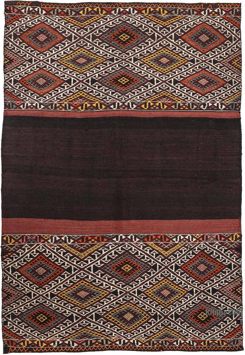 Vintage Bayburt Kilim Rug - 3' 11" x 5' 3" (47" x 63") - K0077712