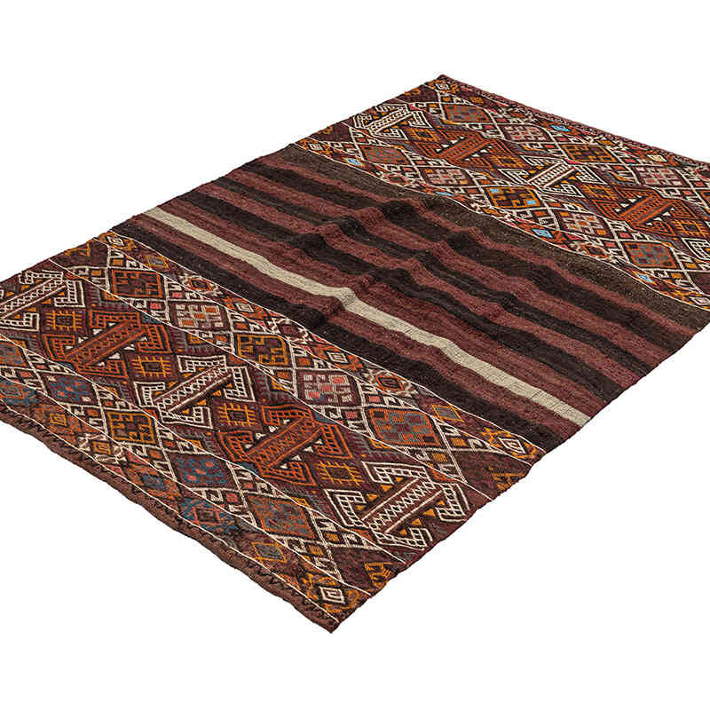 Alfombra Vintage Bayburt Kilim - 121 cm x 158 cm - K0077716
