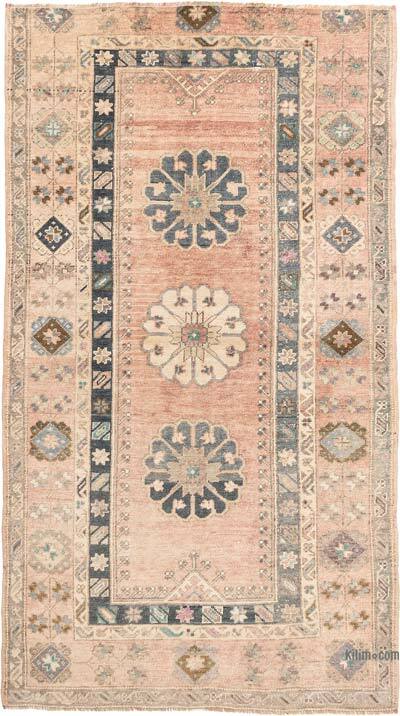 Vintage Hand-Knotted Turkish Rug - 3' 10" x 6' 9" (46" x 81")