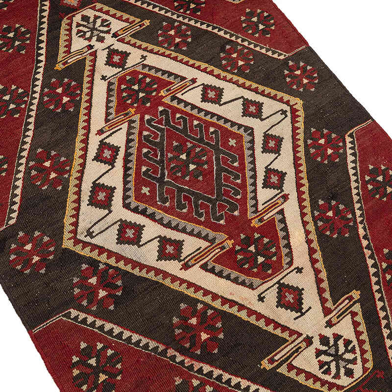 Vintage Sivas Kilim Runner - 3'  x 13' 5" (36" x 161") - K0077723