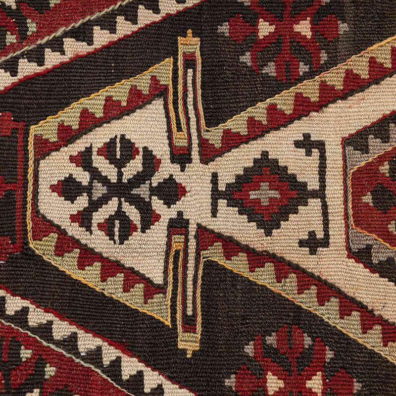 Vintage Sivas Kilim Runner - 3'  x 13' 5" (36" x 161") - K0077723