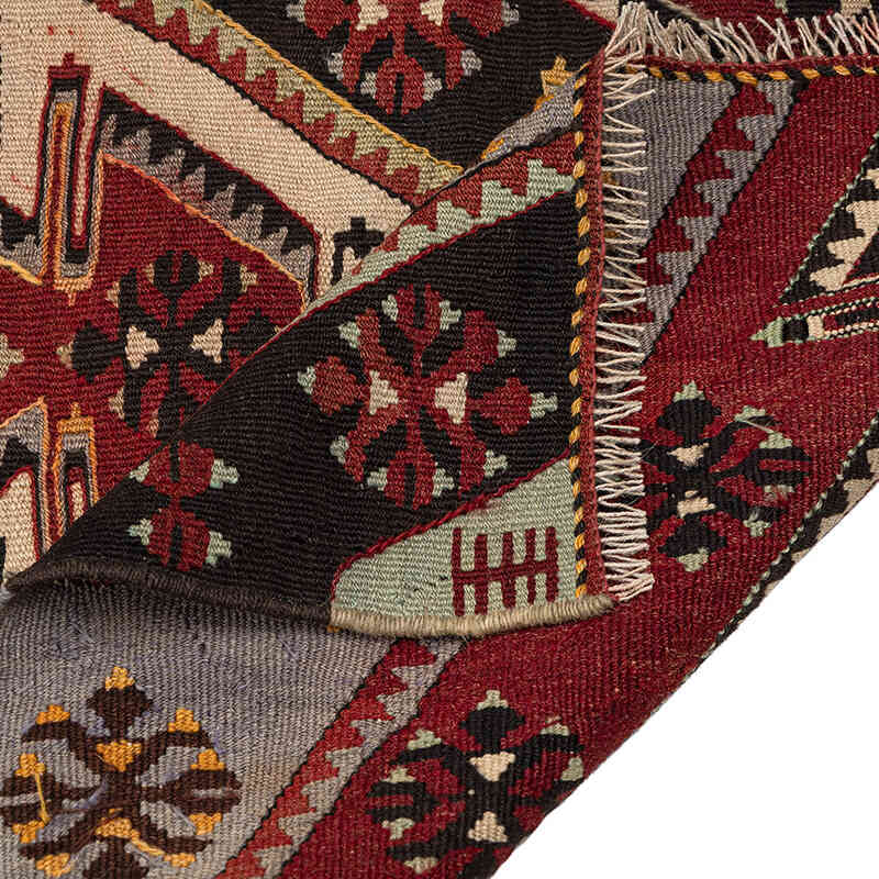 Vintage Sivas Kilim Runner - 3'  x 13' 5" (36" x 161") - K0077723