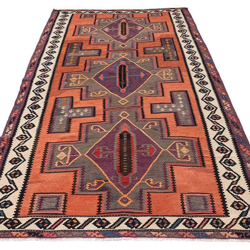 Vintage Kuba Kilimi - 159 cm x 256 cm - K0077730