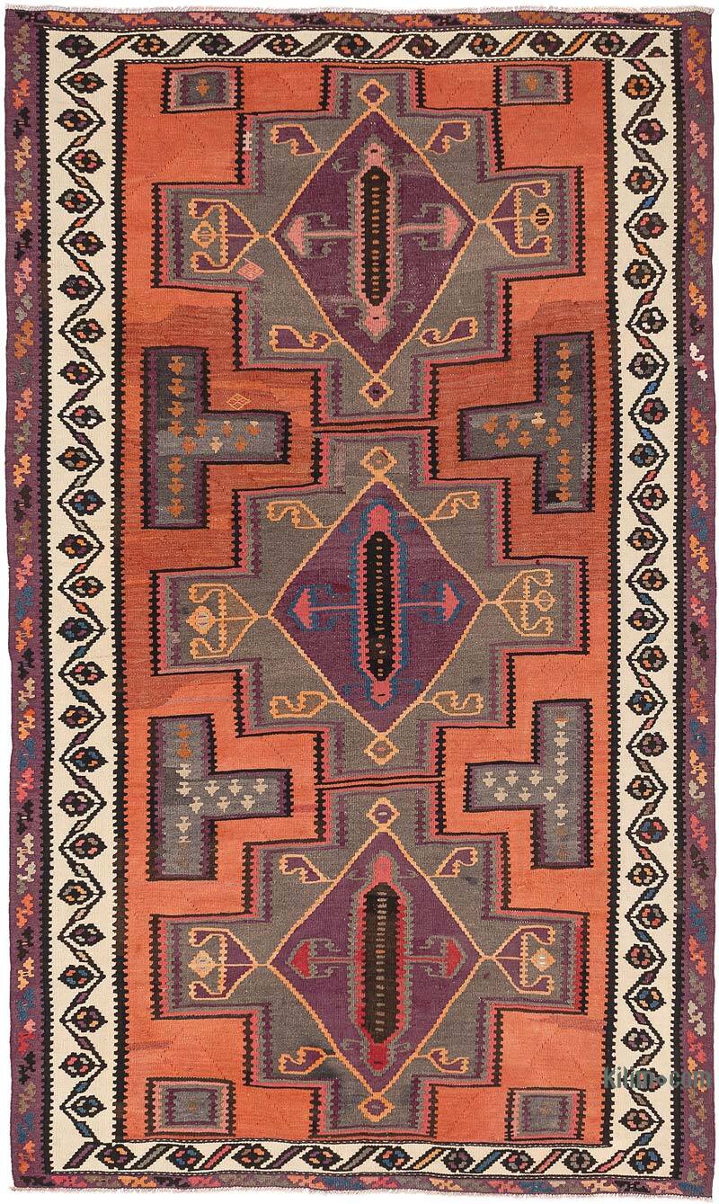 Vintage Kuba Kilimi - 159 cm x 256 cm - K0077730