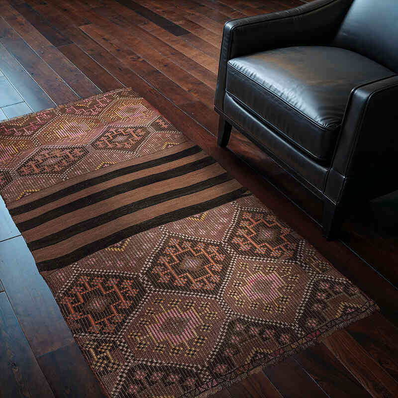 Vintage Bayburt Kilimi - 104 cm x 166 cm - K0077731