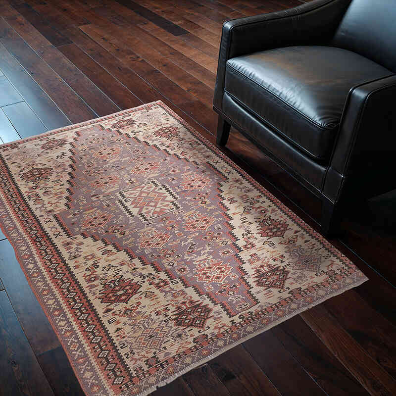 Alfombra Senna Kilim Vintage - 117 cm x 135 cm - K0077735