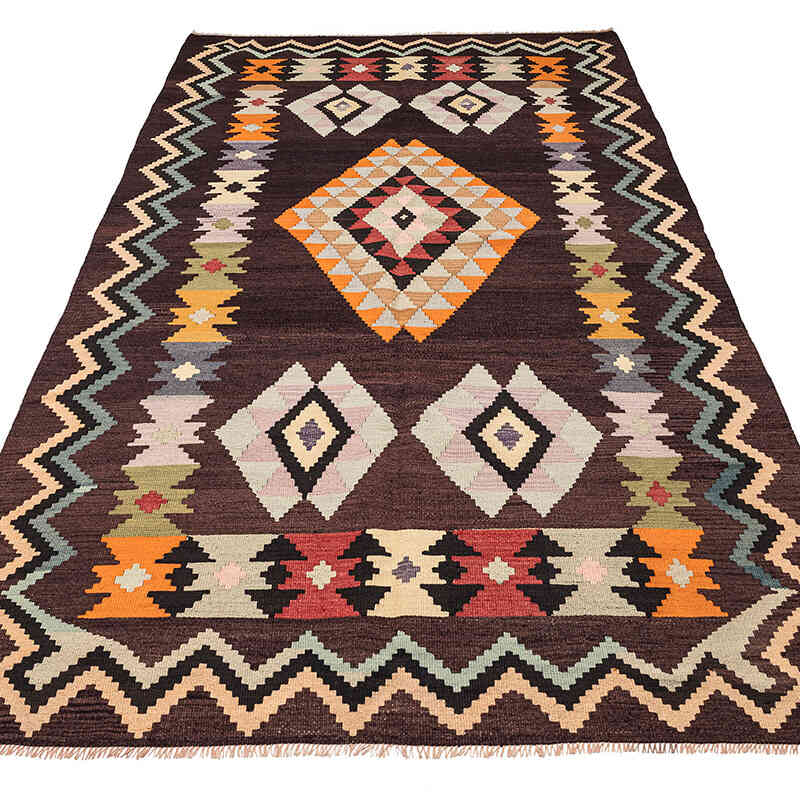 Vintage Milas Kilim Rug - 5' 4" x 9'  (64" x 108") - K0077737