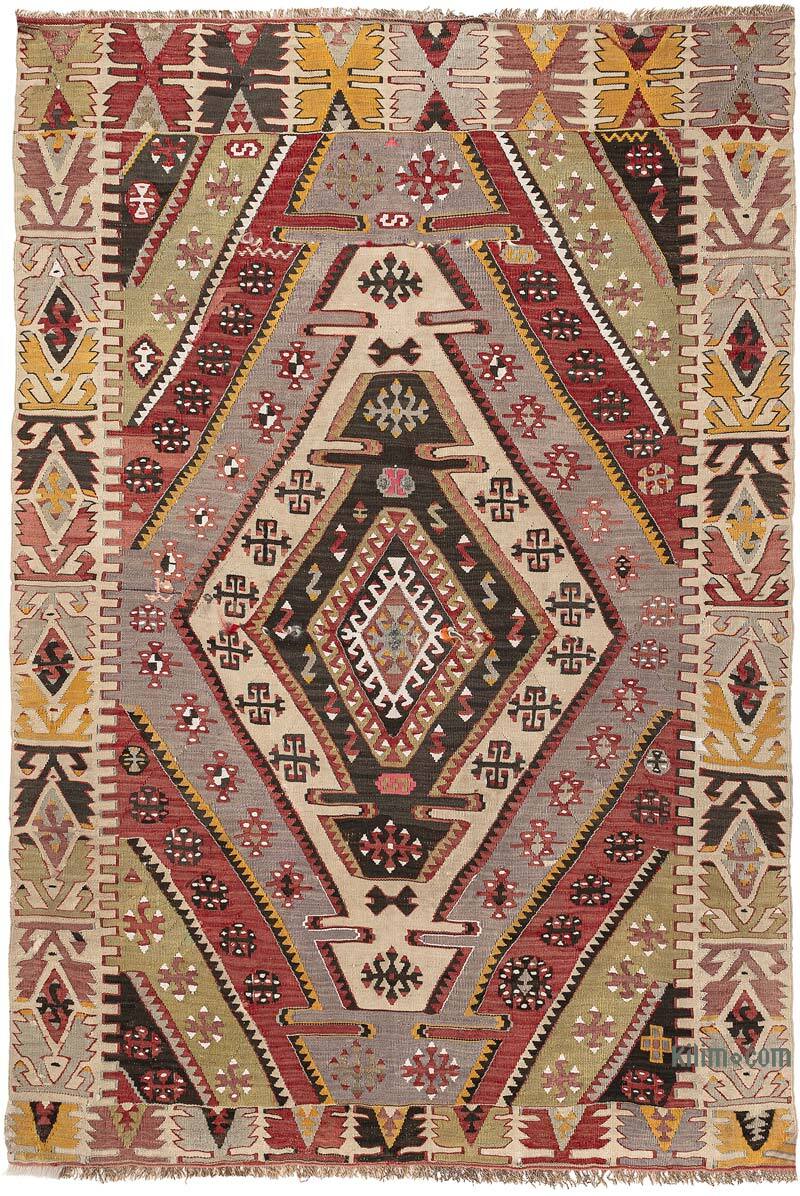 Vintage Kayseri Kilim Rug - 3' 8" x 5' 5" (44" x 65") - K0077742