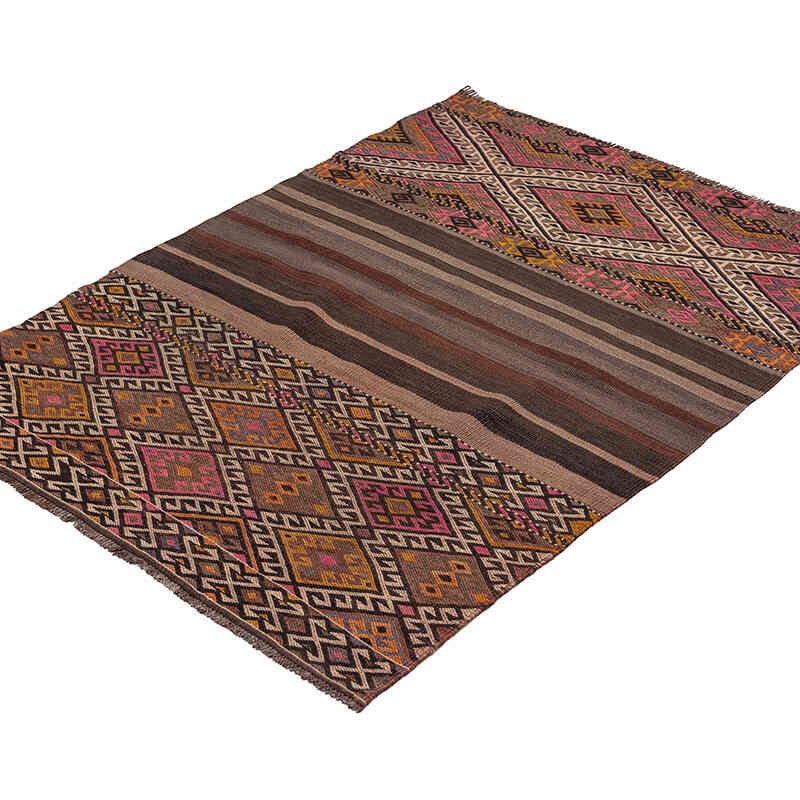 Vintage Bayburt Kilim Rug - 3'  x 3' 10" (36" x 46") - K0077748