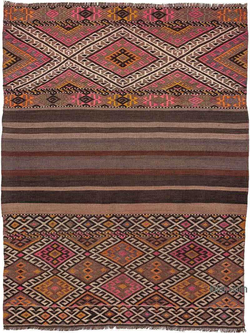 Vintage Bayburt Kilim Rug - 3'  x 3' 10" (36" x 46") - K0077748