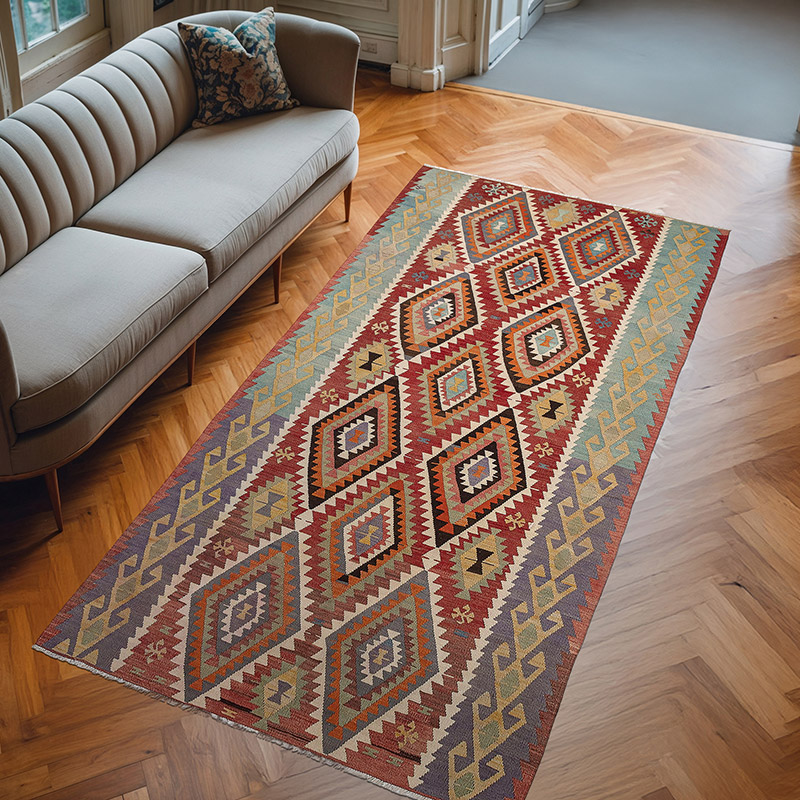 Alfombra Vintage Esme Kilim - 139 cm x 277 cm - K0077755