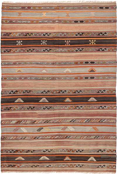 Vintage Sivas Kilim Rug - 5' 6" x 8'  (66" x 96")