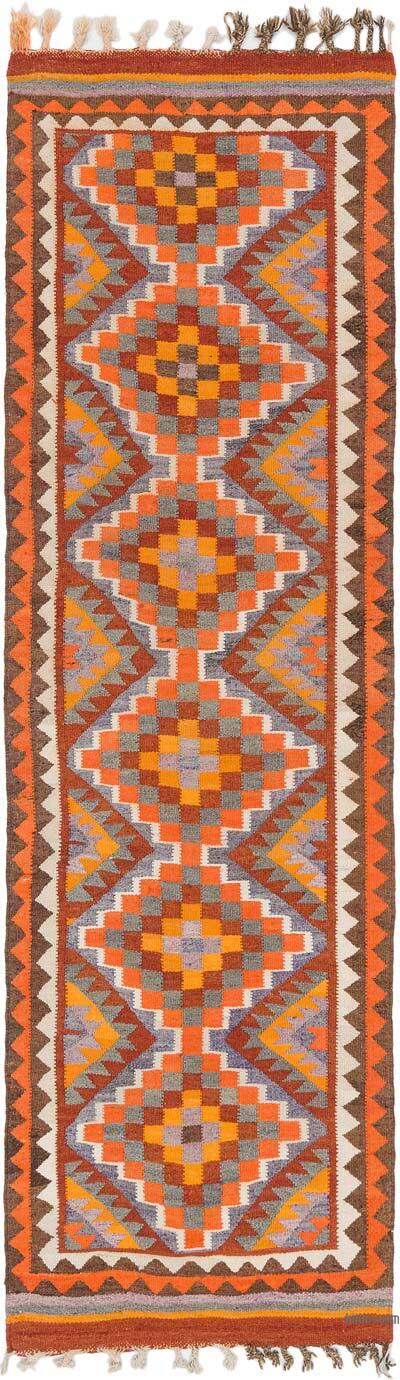 Alfombra Kilim Tribal Vintage - 92 cm x 319 cm