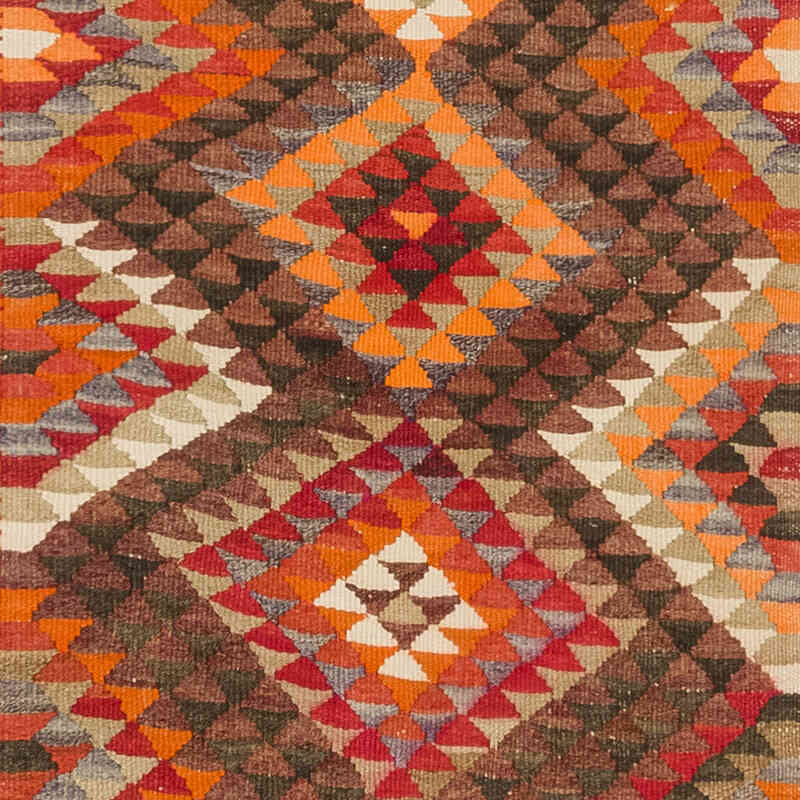 Vintage Tribal Kilim Runner - 3' 1" x 10' 6" (37" x 126") - K0077770
