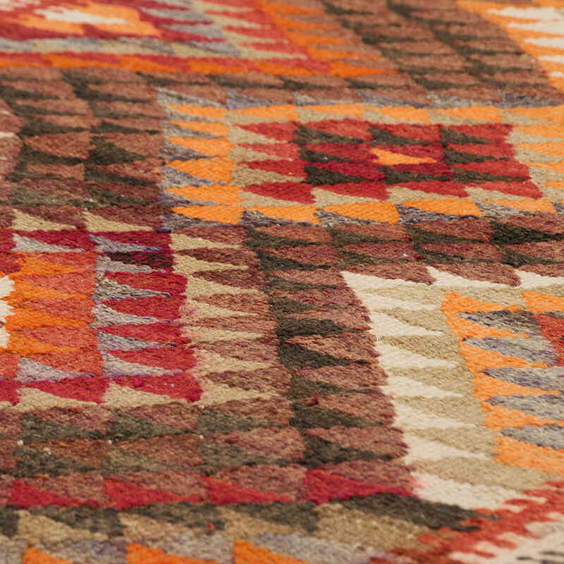 Vintage Tribal Kilim Runner - 3' 1" x 10' 6" (37" x 126") - K0077770
