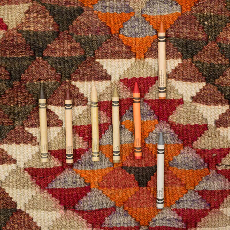 Vintage Tribal Kilim Runner - 3' 1" x 10' 6" (37" x 126") - K0077770