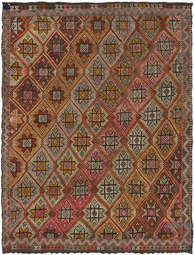 Vintage Anatolian Jijim Rug - 6' 7" x 8' 9" (79" x 105")