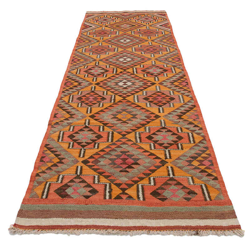 Vintage Anadolu Kilim Yolluk - 89 cm x 303 cm - K0077780