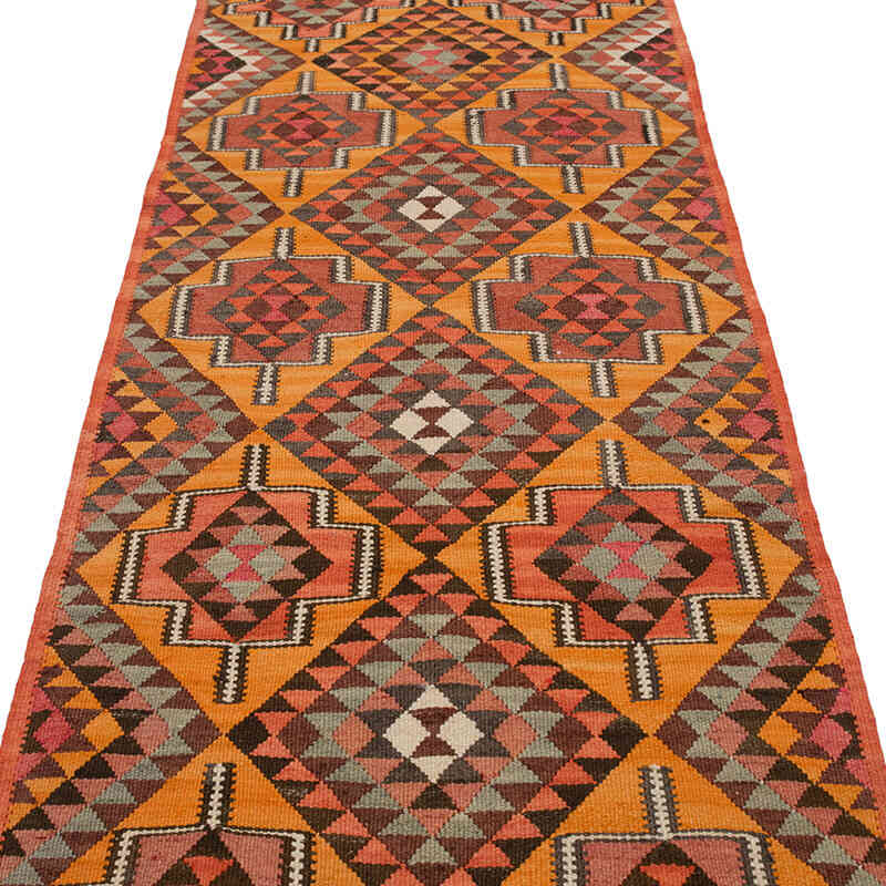 Vintage Anadolu Kilim Yolluk - 89 cm x 303 cm - K0077780