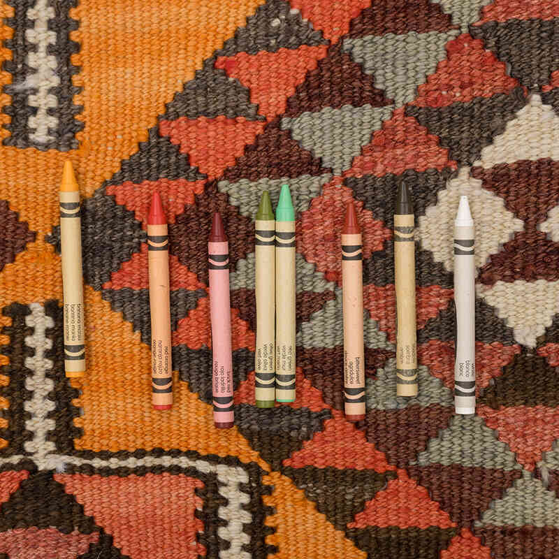 Vintage Anadolu Kilim Yolluk - 89 cm x 303 cm - K0077780