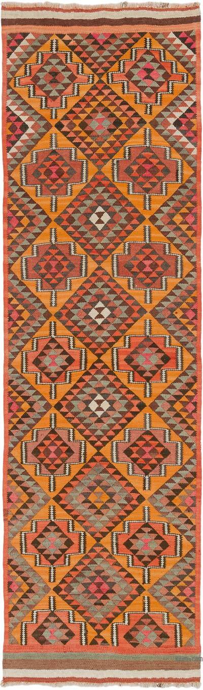 Vintage Tribal Kilim Runner - 2' 11" x 9' 11" (35" x 119")